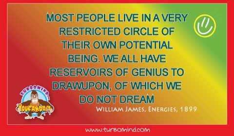 “Most People live in a very restricted circle of their own Potential Being