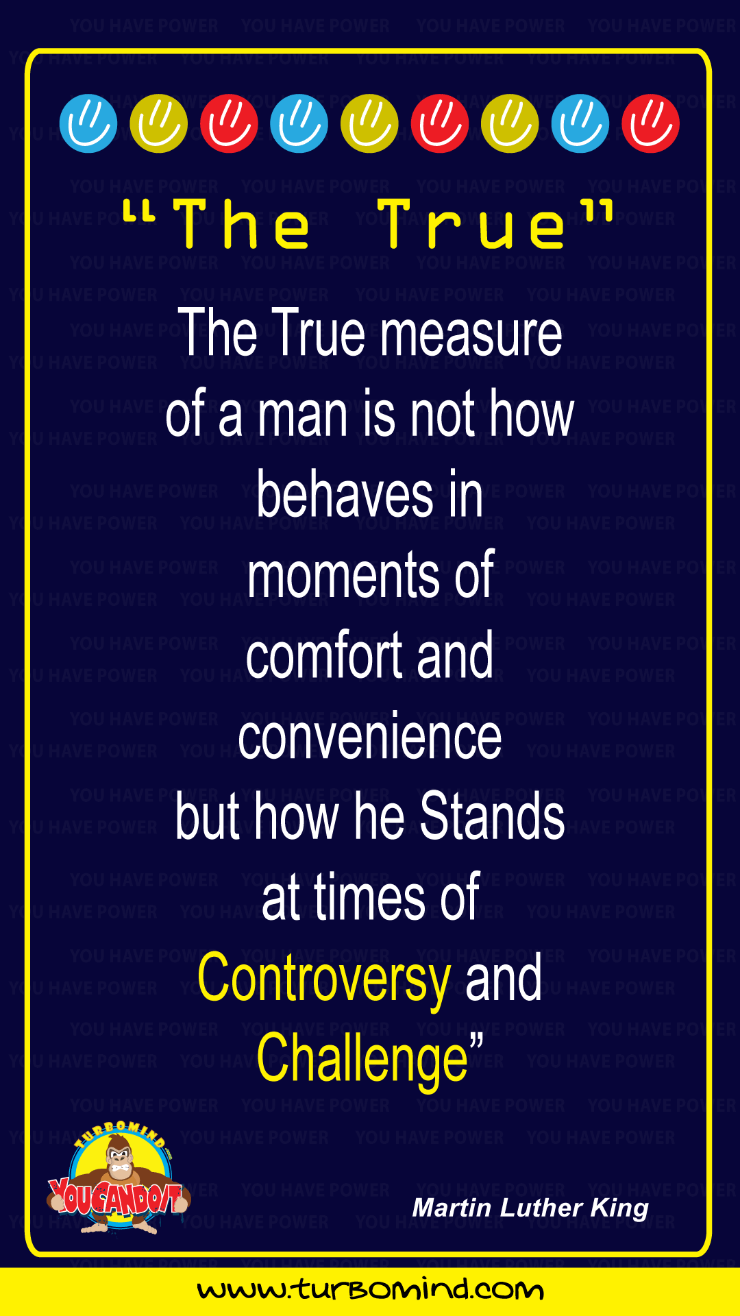 THE TRUE MEASUREMENT OF A MAN(or woman)